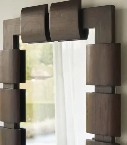 Spiegel in mindihout 85x67,5 cm Isaac