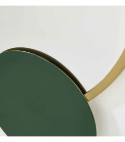 Spiegel met geëmailleerd detail, 67 cm