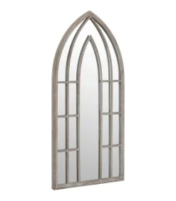 Spiegel 100x45 cm ijzer zandkleurig