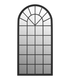 Spiegel 90x45 cm ijzer zwart