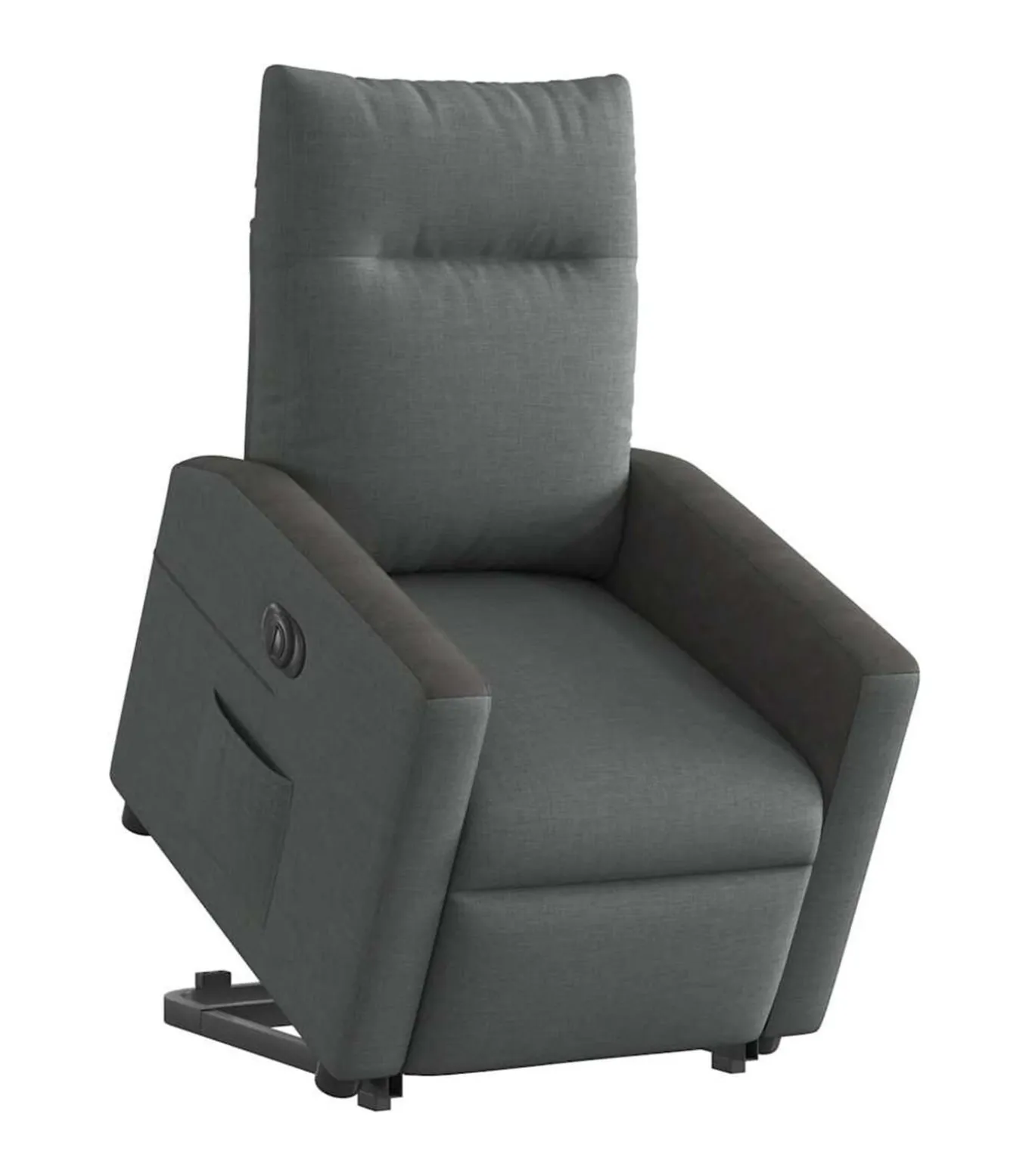 Sta-op-stoel elektrisch verstelbaar stof donkergrijs