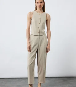 Stofbroek Ceintuur Zakdetail