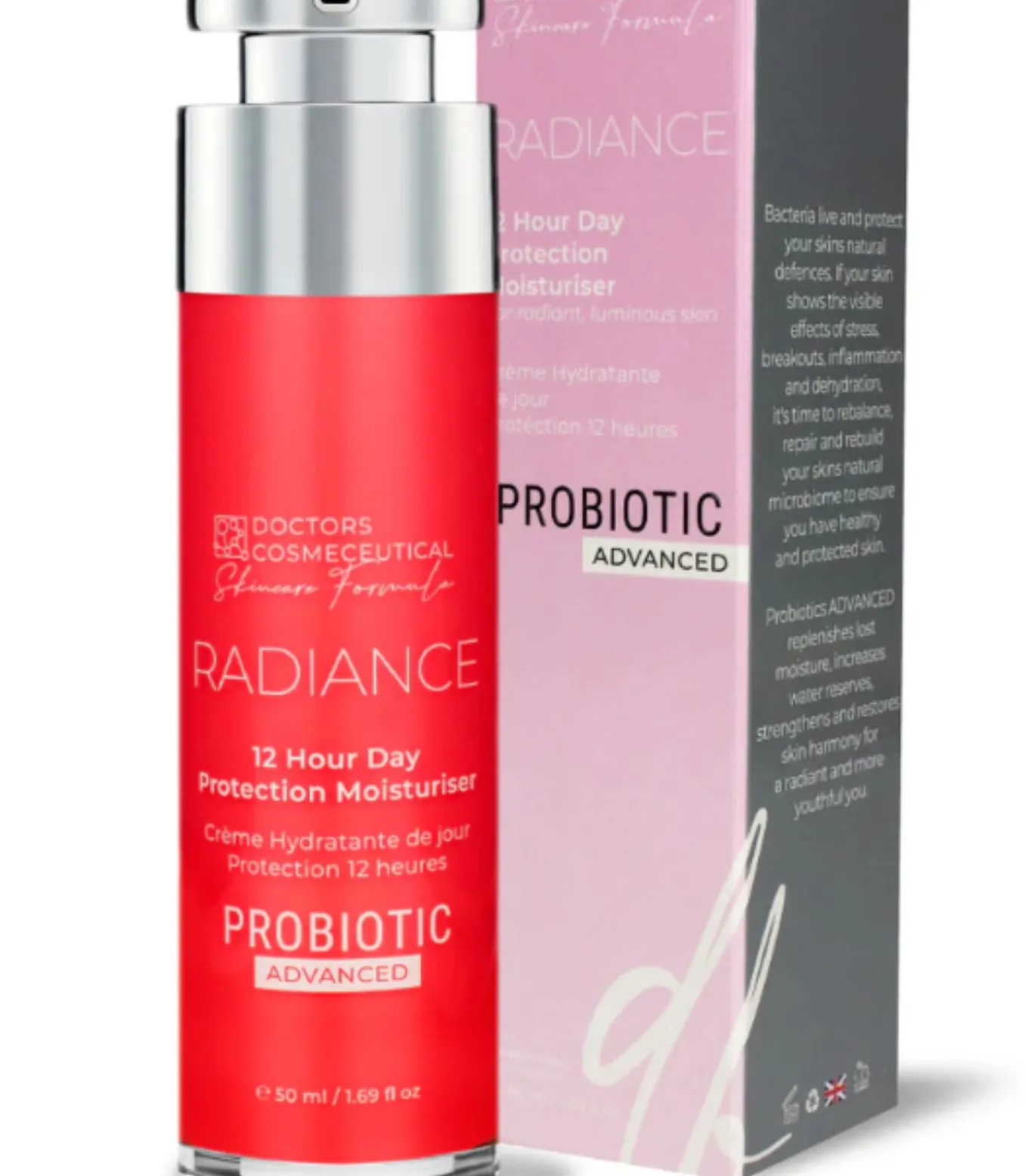 Stralend - 12 Uur Dagbescherming Moisturiser 50ml met 2% relipidium