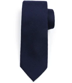 Stropdas Zijde Rough Oxford Navy