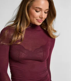 super soft Turtleneck shirt met Cashmere