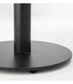 Tafel vierkante eettafel 60 cm zwarte poot en lichte houten bekleding