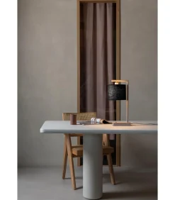 Tafellamp Boston - Bruin - 17x18x44cm