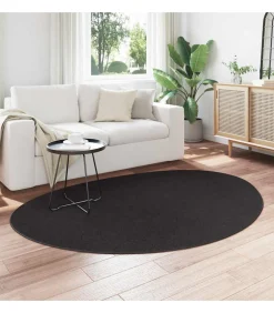 Tapijt HUARTE Zwart 140 x 200 cm Polyester