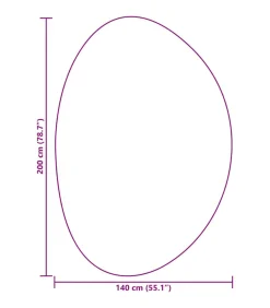 Tapijt HUARTE Zwart 140 x 200 cm Polyester