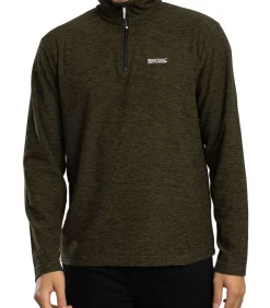 Thompson Marl Fleece Met Halve Rits