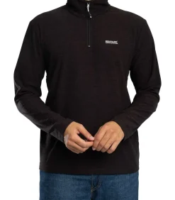 Thompson Marl Fleece Met Halve Rits