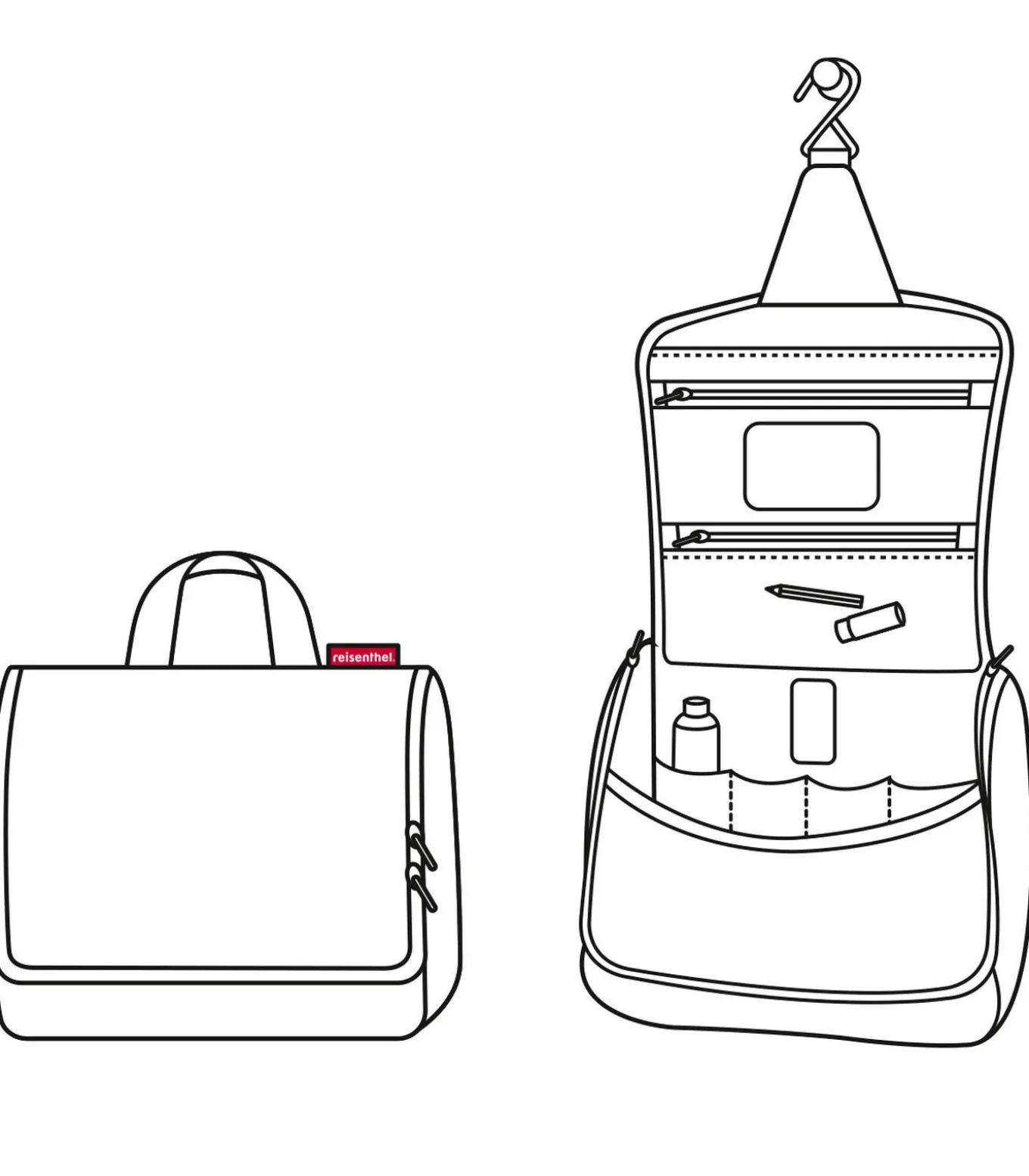 Toiletbag - Toilettas - Cats&Dogs Rose Roze