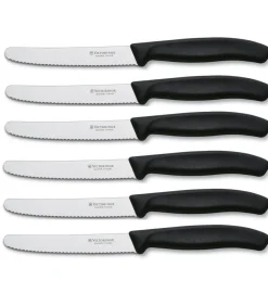 Tomaten- / Worstmes Swiss Classic - Zwart - 6 stuks