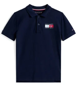 Tommy Script Flag Polo Ss