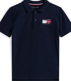 Tommy Script Flag Polo Ss