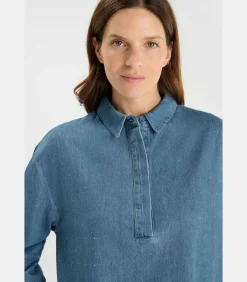 Top van jeans ALBERTA