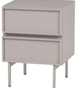Tours Ladekast/ Nachtkastje 2 Lades Melamine/ MDF - Zand