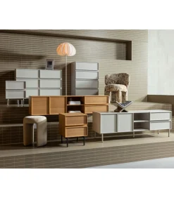 Tours Ladekast/ Nachtkastje 2 Lades Melamine/ MDF - Zand