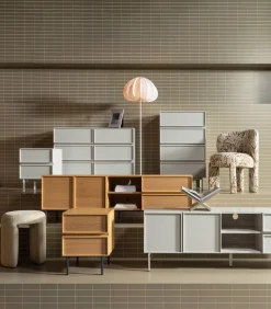 Tours Tv Meubel 180 cm - Melamine/ MDF - Naturel - 51x180x42