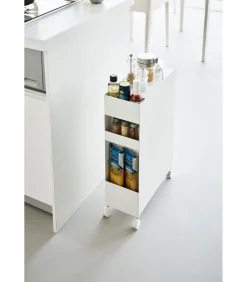 Tower Opbergmanden op wielen 3-laags - Wit