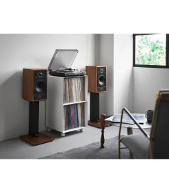 Tower Platenkast 2-laags op wielen - Wit