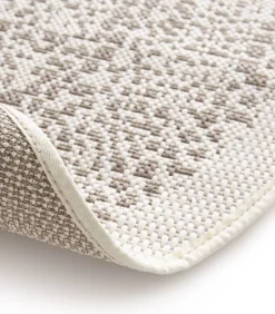 TRIBAL rond vloerkleed voor binnen en buiten in etnische stijl