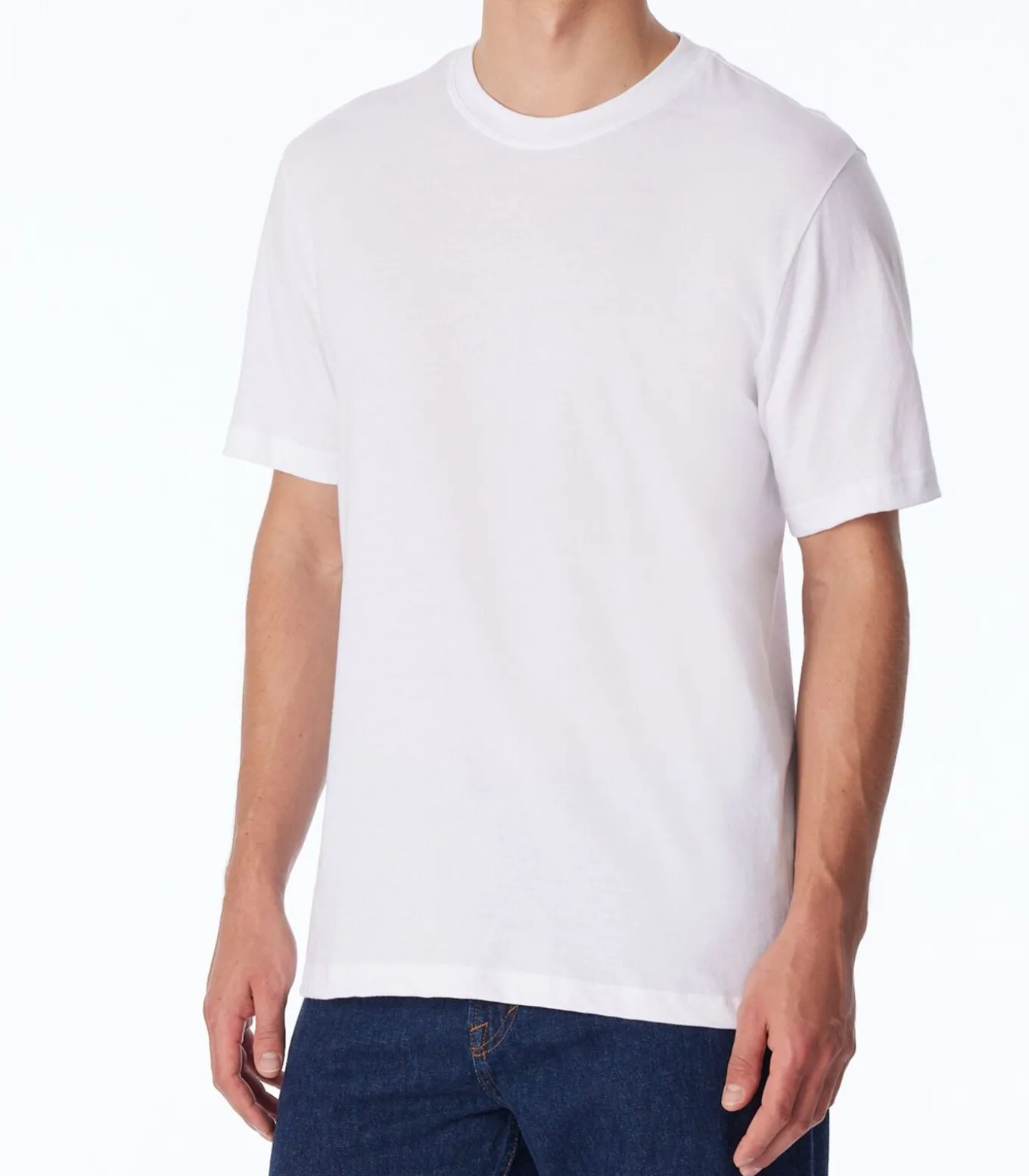 t-shirt ronde hals 2 pack essentials american shirts white