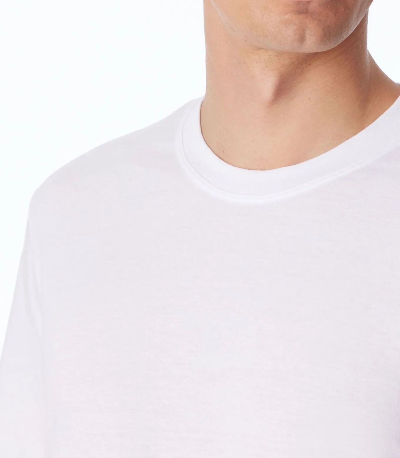 t-shirt ronde hals 2 pack essentials american shirts white