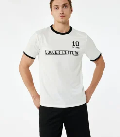 T-shirt Ronde Hals Korte Mouwen Bedrukt