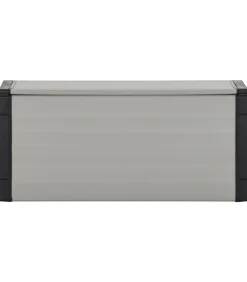 Tuinafvalbak 85x34x40 cm grijs