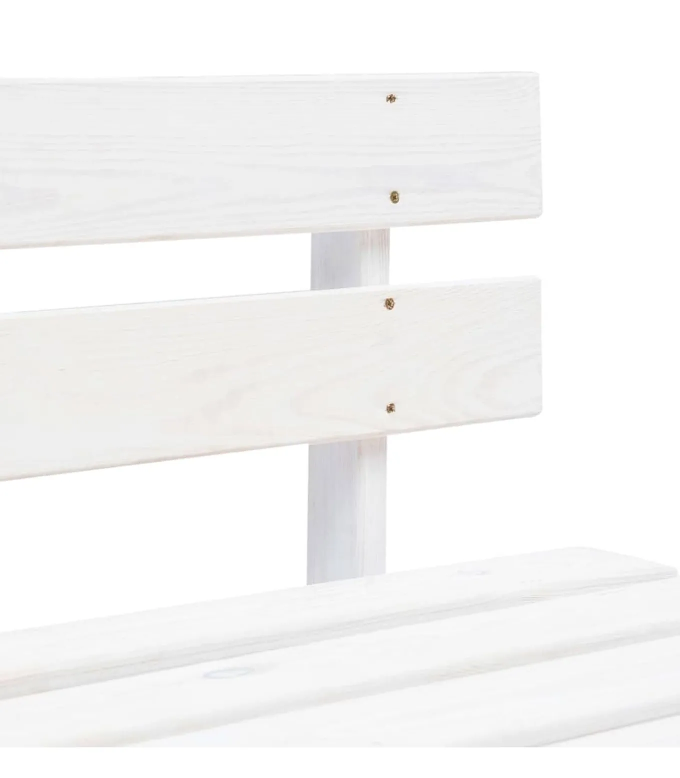 Tuinmiddenbank pallet geïmpregneerd grenenhout wit