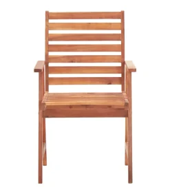 Tuinstoelen 2 st met kussens massief acaciahout