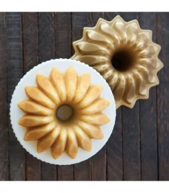 Tulband Bakvorm Lotus Bundt Goud ø 21 / 1.2 liter