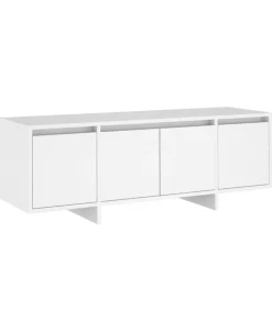 Tv-meubel 120x30x40,5 cm bewerkt hout wit