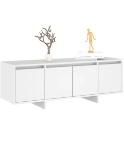 Tv-meubel 120x30x40,5 cm bewerkt hout wit