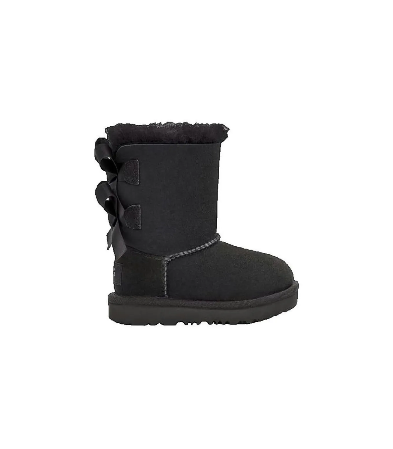 UGG Bailey Bow II suède laarzen zwart voor meisjes