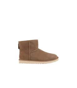 UGG Classic Mini Laarzen Bruin Leer met Schapenvacht Voering