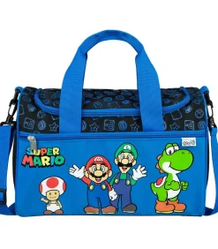 Undercover sporttas Super Mario blauw - kindertas met Nintendo design