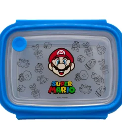 Undercover Super Mario broodtrommel RVS met transparant deksel - lunchbox