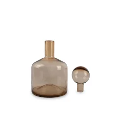 Vaas met stop 22xH40,5cm amber Fera