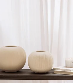 Vaas 28xH23cm beige Vico