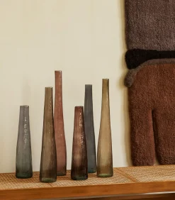 Vaas 9xH59cm blauw Twig