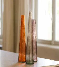 Vaas 9xH50cm bordeaux Twig