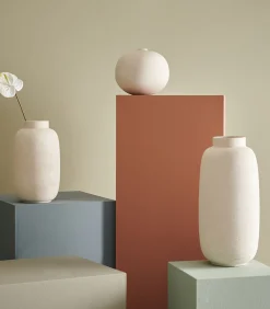 Vaas 20xH34cm wit Bullet