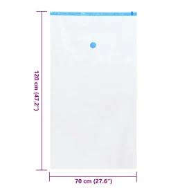 Vacuüm opbergzakken 5 pcs Transparant en blauw 120 x 70 cm