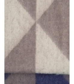 Veelkleurige driehoeksjaal met franje