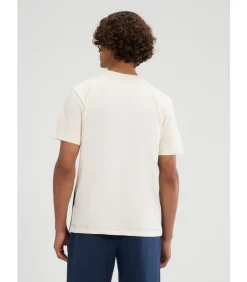 Venire tee - off white dark green