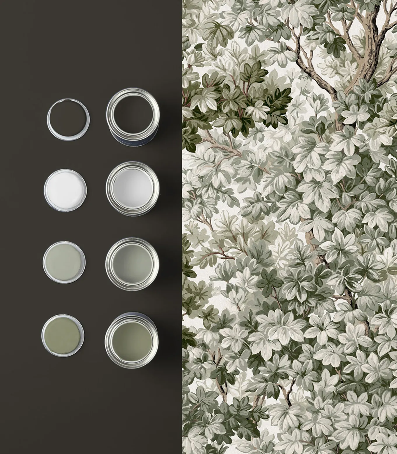 Vliesbehang Coppice Sage