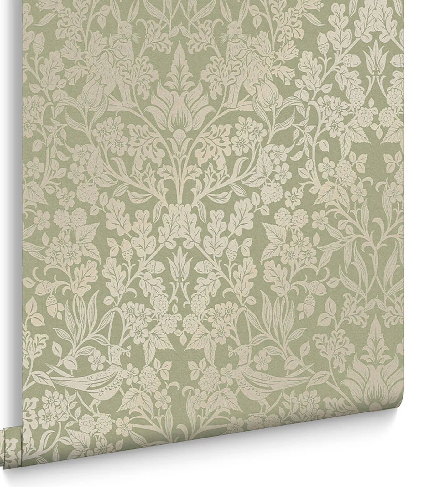Vliesbehang Hartley Damask Sage
