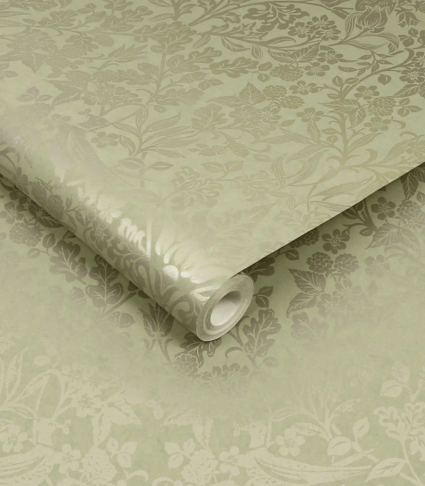 Vliesbehang Hartley Damask Sage